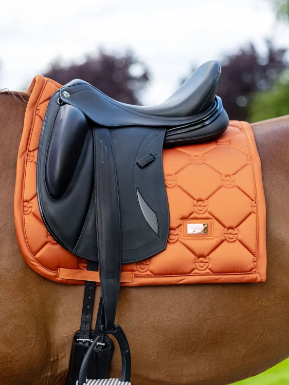 czaprak ujeżdżeniowy chestnut pomarańczowy equestrian stockholm  (8).webp