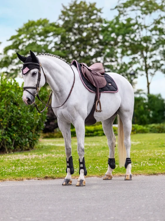 czaprak skokowy czarny różowy equestrian stockholm  (7).webp