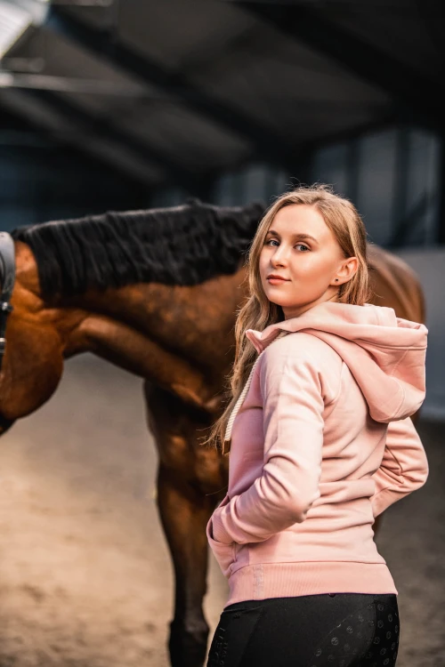 Bluza jeździecka Laura różowa Springstar  (8).jpg