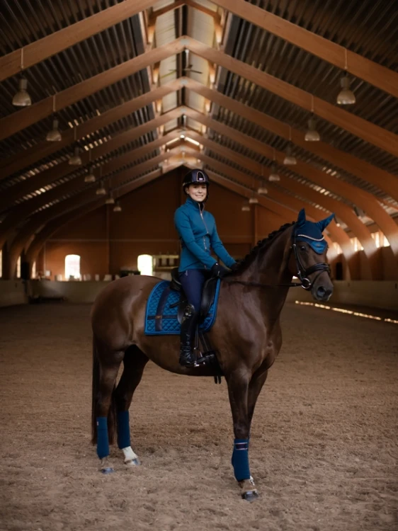 Czaprak No Boundaries Monaco Blue Dressage Equestrian Stockholm  (1).webp