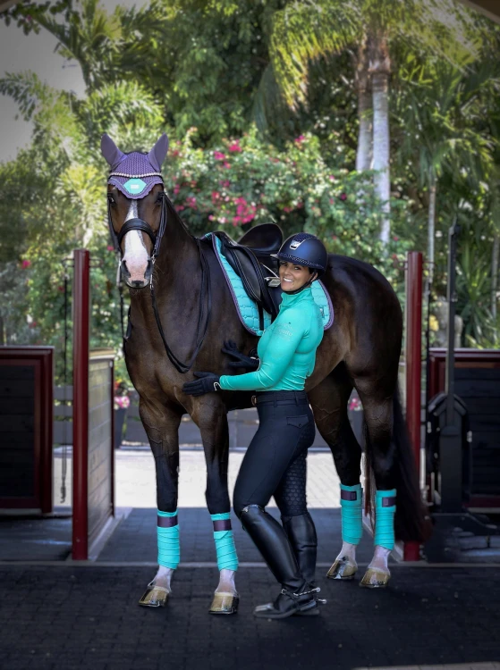 Czaprak Frosty Mint Dressage Equito  (5).jpg