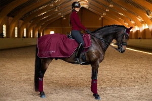 Derka treningowa Dark Bordeaux Equestrian Stockholm