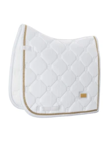Czaprak White Perfection Gold Dressage Equestrian Stockholm