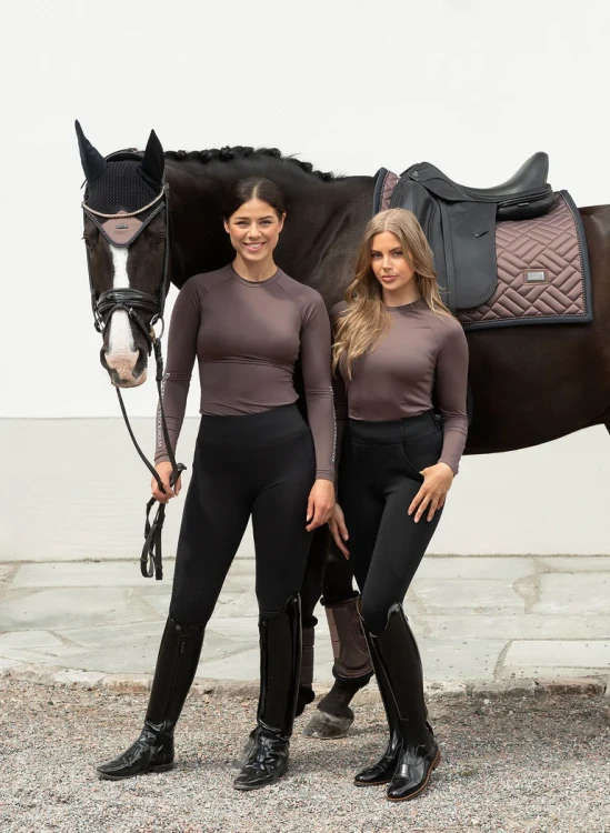 koszulka jeździecka mocha brązowa equestrian stockholm  (4).webp