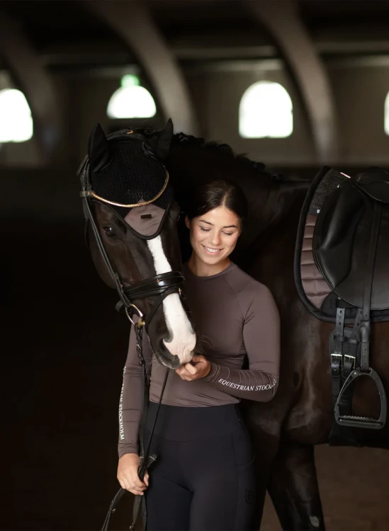 koszulka jeździecka mocha brązowa equestrian stockholm  (5).webp