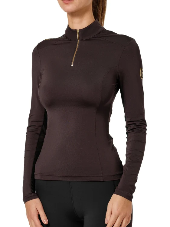 bluza jeździecka brązowa uv equestrian stockholm  (2).webp