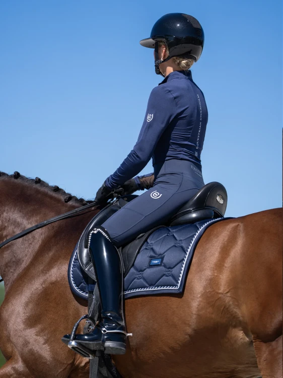 czaprak ujeżdżeniowy granatowy midnight blue equestrian stockholm  (3).webp