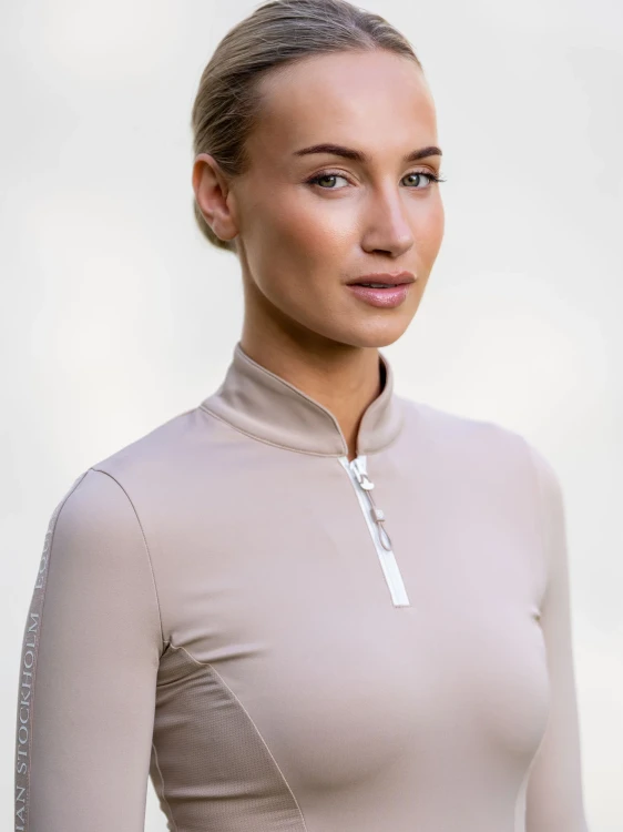 bluza power sand beżowa jeździecka equestrian Stockholm  (4).webp