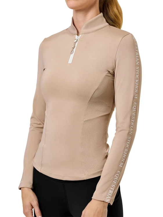 bluza power sand beżowa jeździecka equestrian Stockholm  (6).webp