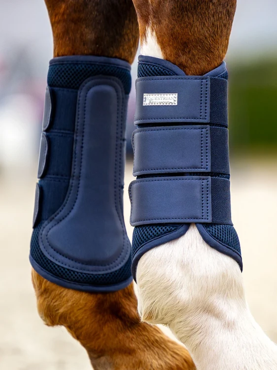 ochraniacze dla koni granatowe equestrian stockholm mesh  (1).webp