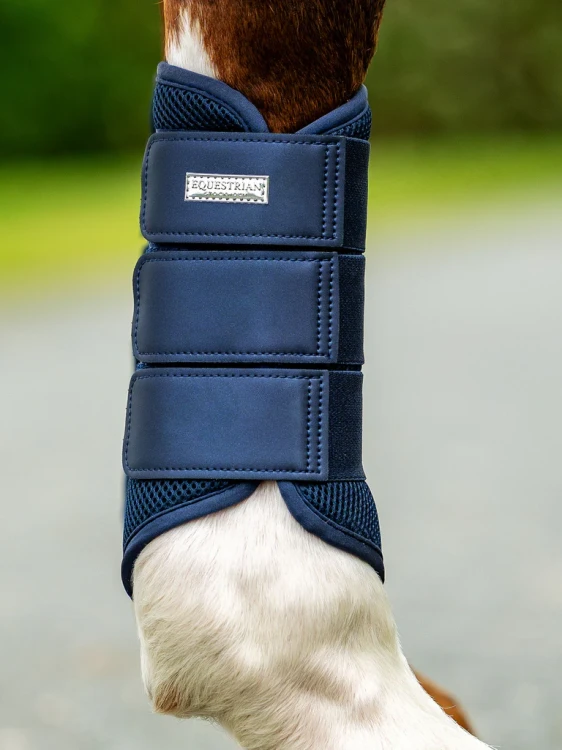 ochraniacze dla koni granatowe equestrian stockholm mesh  (2).webp