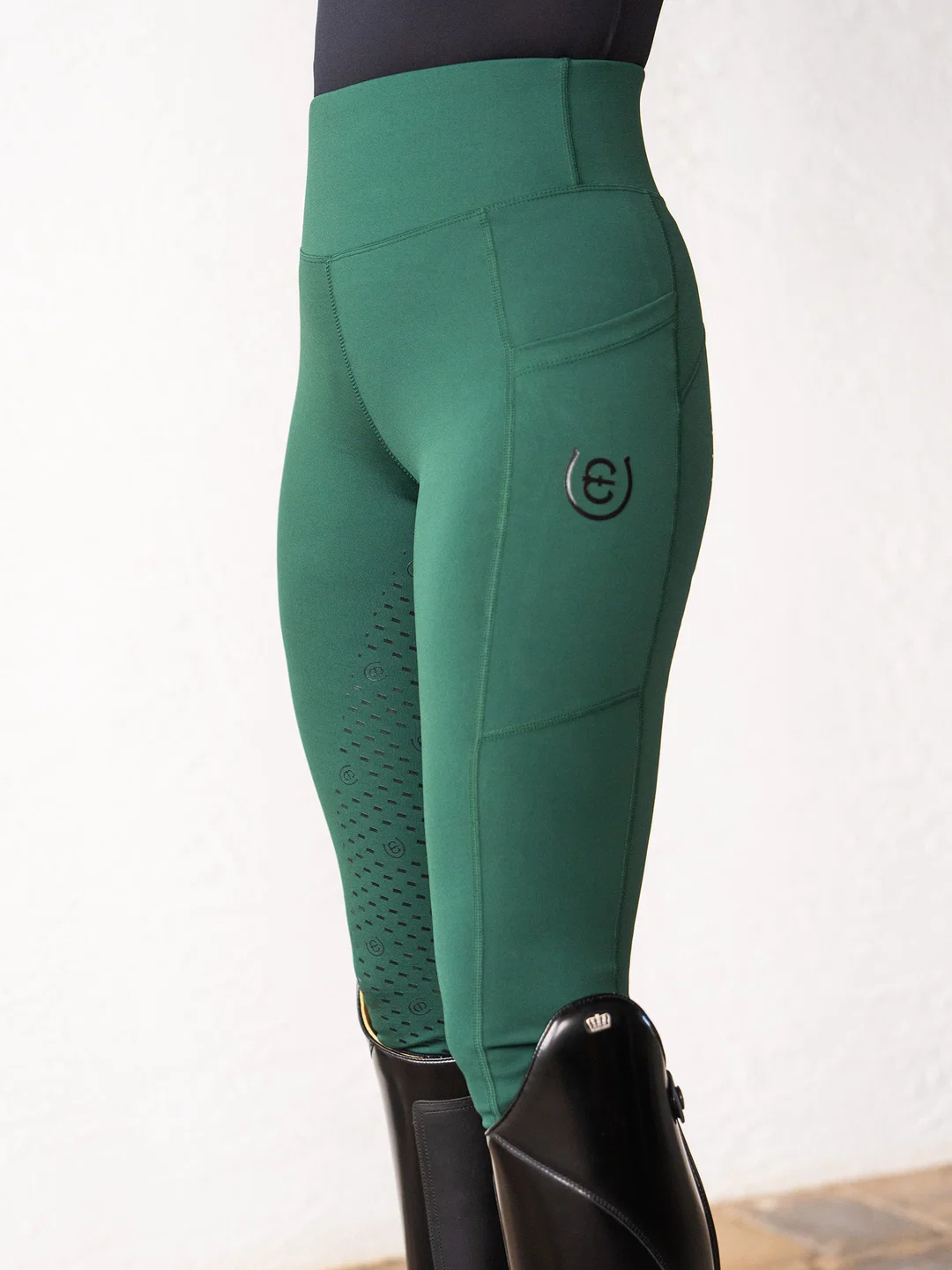 legginsy jeździeckie movement sycamore green equestrian stockholm zielone  (1).webp